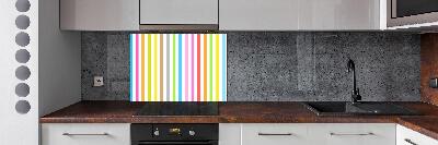 Achterwand keuken Kleurrijke strepen
