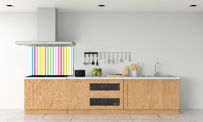 Achterwand keuken Kleurrijke strepen
