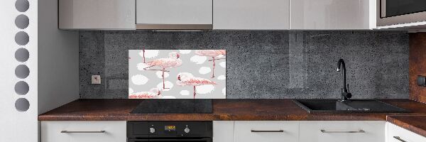 Achterwand keuken Flamingo's