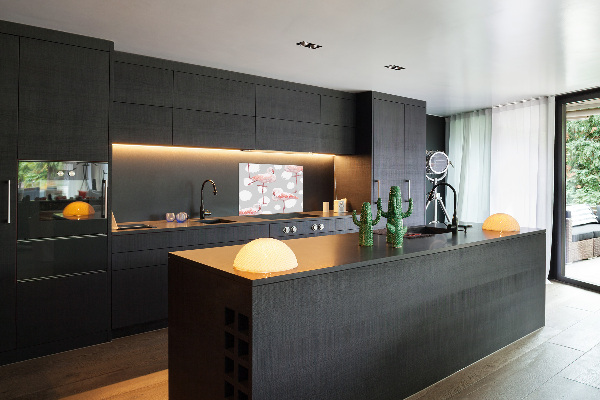 Achterwand keuken Flamingo's