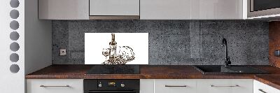 Achterwand keuken Wijn en hapjes