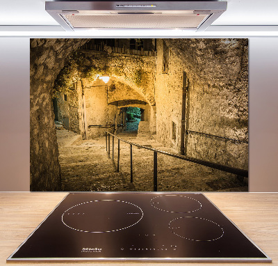 Panel lacobel Peille nocą Francja