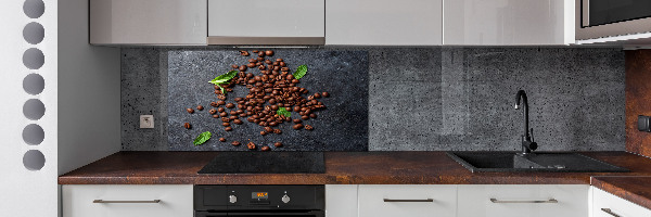 Spatscherm keuken Koffiebonen