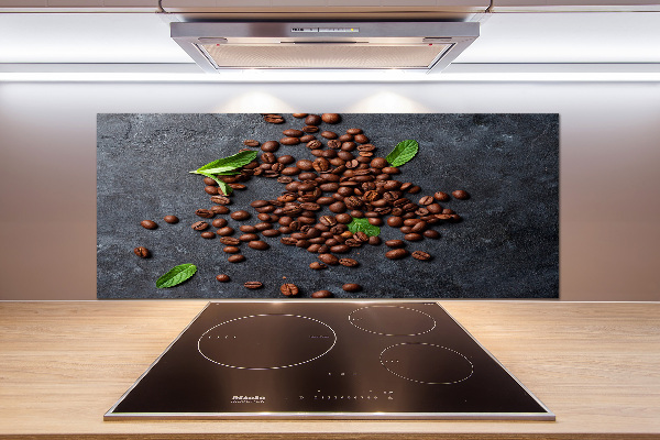 Spatscherm keuken Koffiebonen