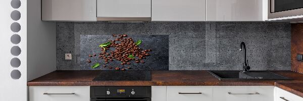 Spatscherm keuken Koffiebonen