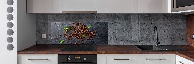 Spatscherm keuken Koffiebonen