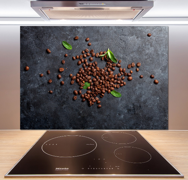 Spatscherm keuken Koffiebonen