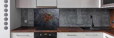 Spatscherm keuken Koffiebonen