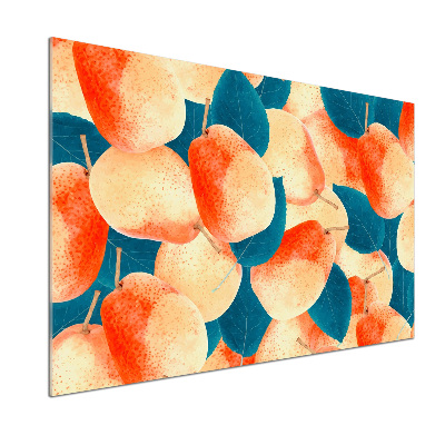 Panel szklany do kuchni Gruszki