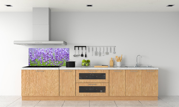 Glazen achterwand keuken Lavendel