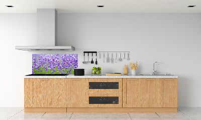 Glazen achterwand keuken Lavendel