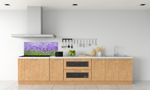 Glazen achterwand keuken Lavendel