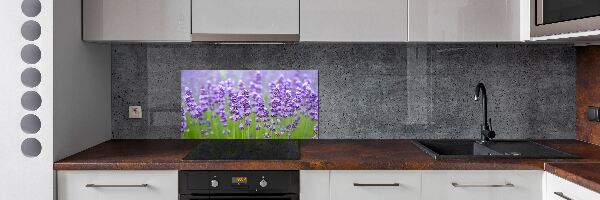 Glazen achterwand keuken Lavendel