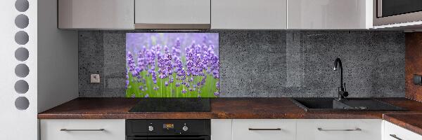Glazen achterwand keuken Lavendel