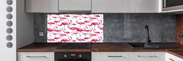 Achterwand keuken Flamingo's