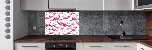 Achterwand keuken Flamingo's