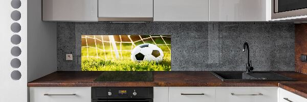 Spatplaat keuken De bal ligt in het doel.