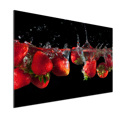 Panel do kuchni Truskawki pod wodą