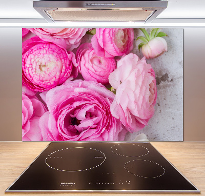 Spatplaat keuken Wilde rozen