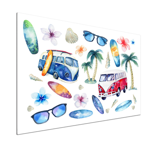 Panel do kuchni Symbole surfingu