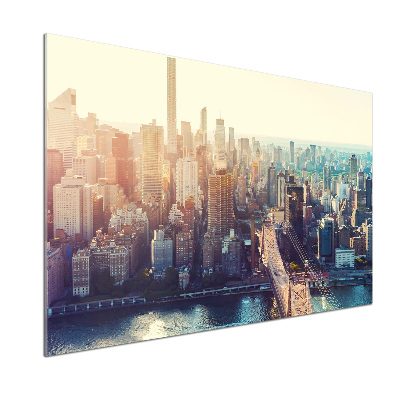 Panel lacobel Nowy Jork lot ptaka