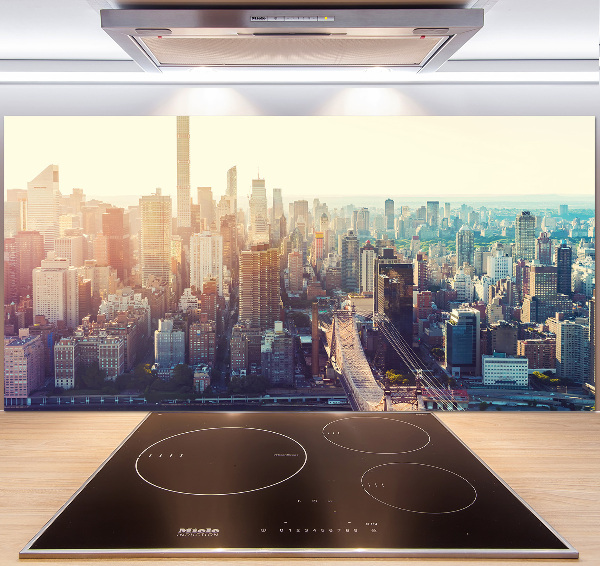 Panel lacobel Nowy Jork lot ptaka