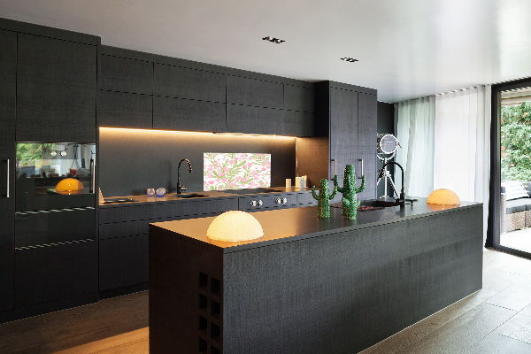Spatplaat keuken Bloemenpatroon