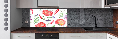 Achterwand keuken Tomaat en kruiden