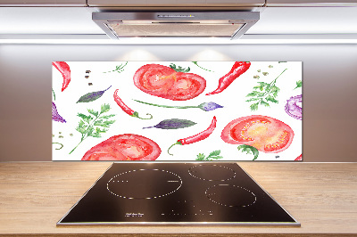 Achterwand keuken Tomaat en kruiden
