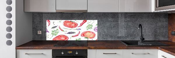 Achterwand keuken Tomaat en kruiden