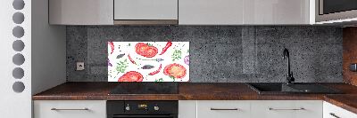 Achterwand keuken Tomaat en kruiden