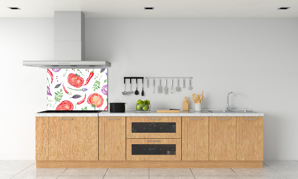Achterwand keuken Tomaat en kruiden