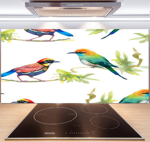 Keuken achterwand Exotische vogels