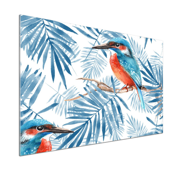 Panel do kuchni Rośliny i ptak