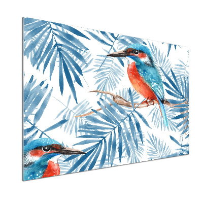 Achterwand keuken Planten en vogels