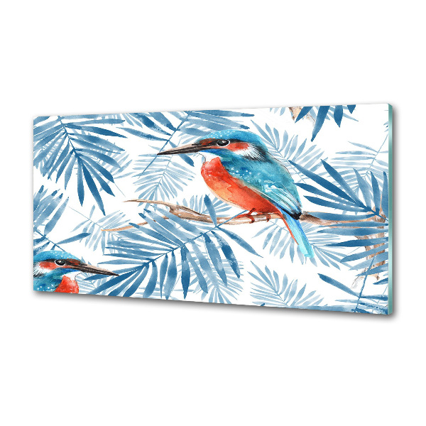 Achterwand keuken Planten en vogels