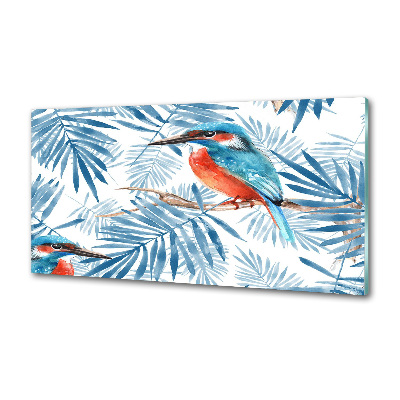 Panel do kuchni Rośliny i ptak