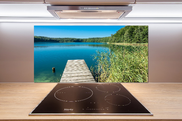 Spatplaat keuken Steiger aan het meer