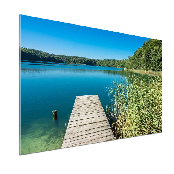 Spatplaat keuken Steiger aan het meer