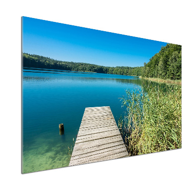 Panel do kuchni Molo nad jeziorem