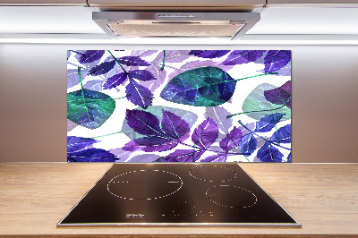 Glazen achterwand keuken Kleurrijke bladeren