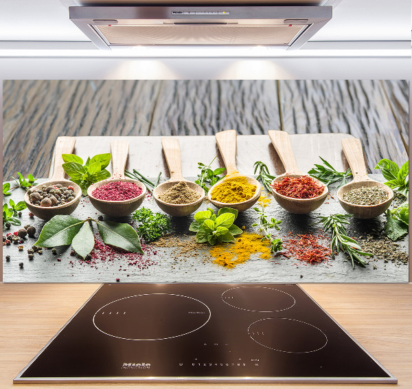 Keuken achterwand Kleurrijke kruiden