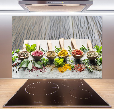 Keuken achterwand Kleurrijke kruiden