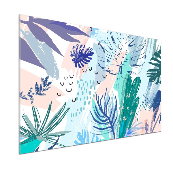 Panel do kuchni Tropikalne liście