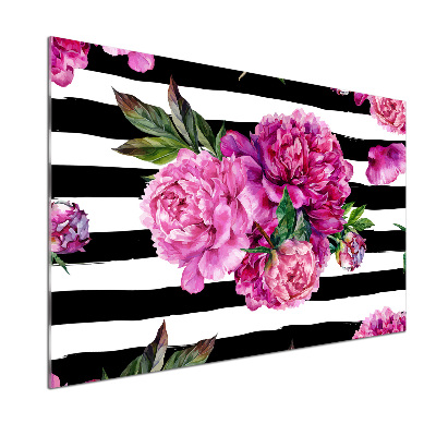 Panel do kuchni Różowe piwonie