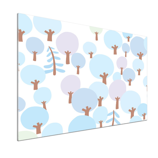 Keuken achterwand Kleurrijke bomen