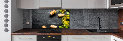 Panel do kuchni Białe wino i owoce