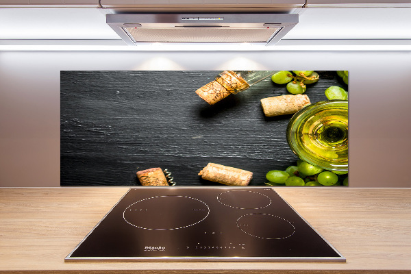 Panel do kuchni Białe wino i owoce