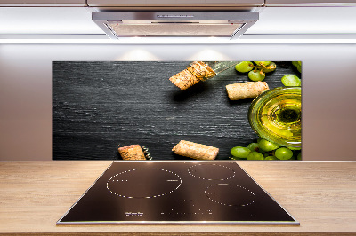 Keuken achterwand Witte wijn en fruit