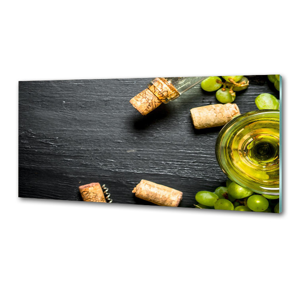 Panel do kuchni Białe wino i owoce